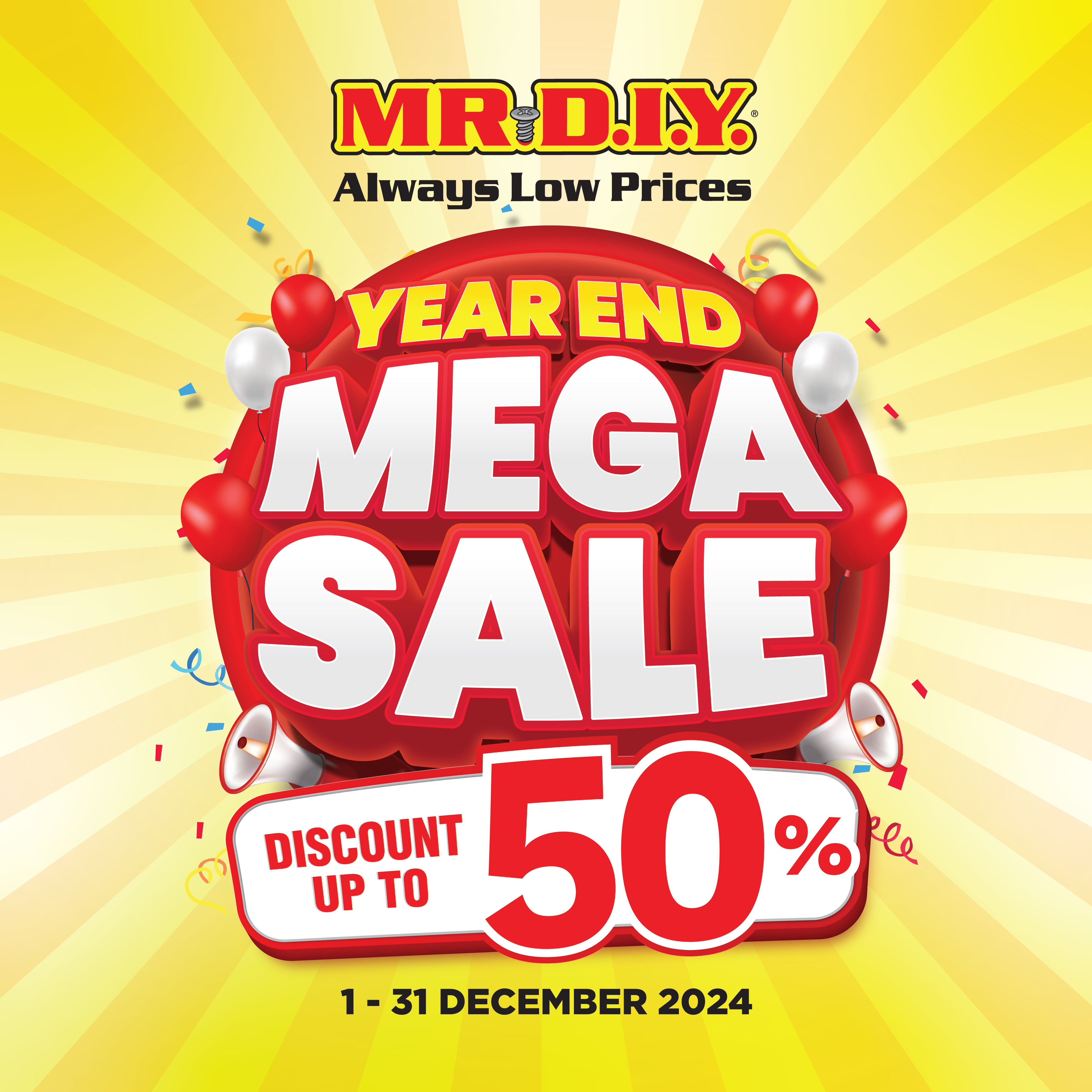 MR DIY YEAR END MEGA SALE 