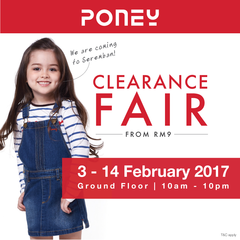 PONEY's Clearance Fair